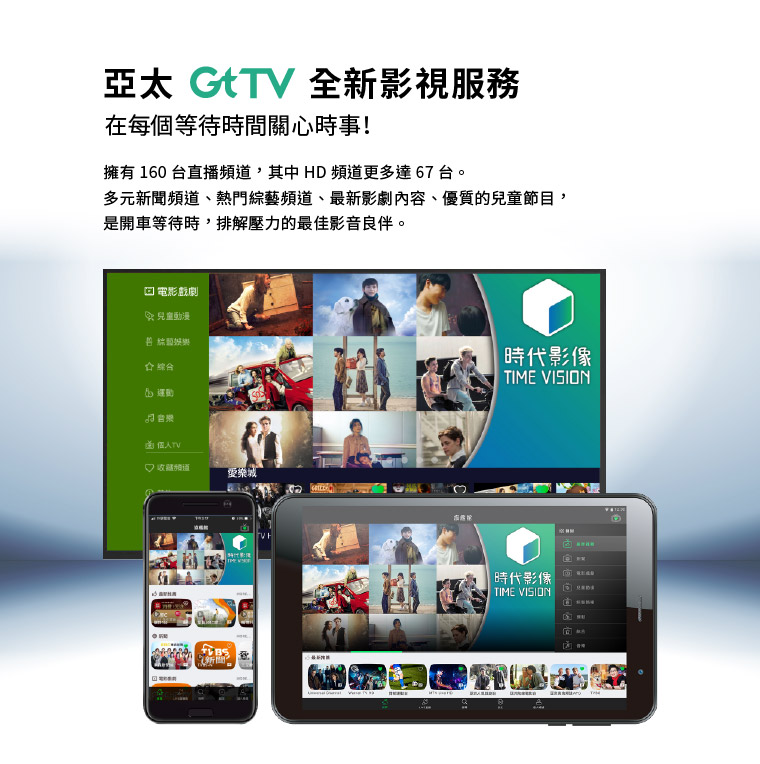 亞太GtTV全新影視服務
